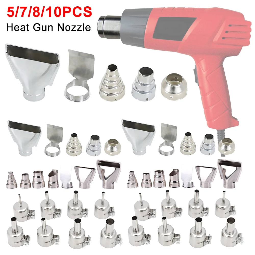 Hot Air Gun Heat Resisting Nozzles Diameter Heat Gun Nozzle Attachments Universal for Soldering Station Nozzle Tool