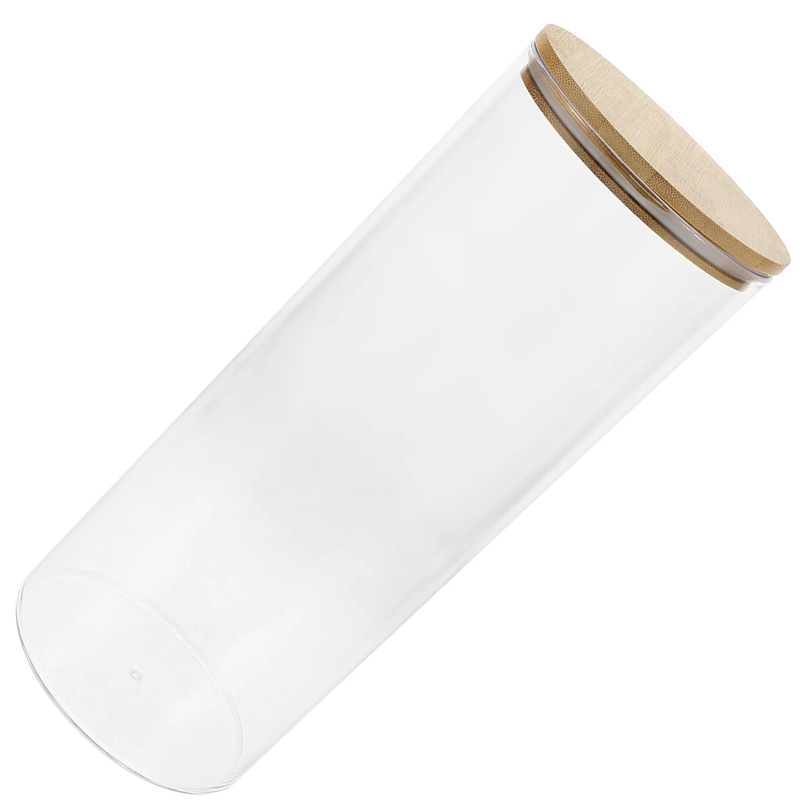 

Transparent Food Storage Jar Airtight Lid Design for Longterm Use in Pantry Organizing Cereals Pastas Grains Clear Container