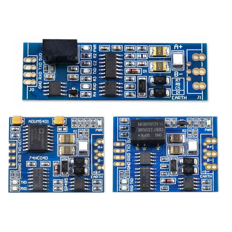 ADUM3201+ B0505XT TTL to RS485 Isolated Converter Module, Bidirectional RS485 to TTL Serial Adapter Board with Isolation