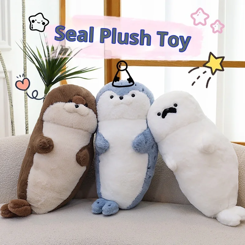 

Soft Cute Seal Plush Toy Otter Stuffed Animal Hugging Sleep Pillow Christmas Gift For Girls Kids Plushie Cuddly Toy