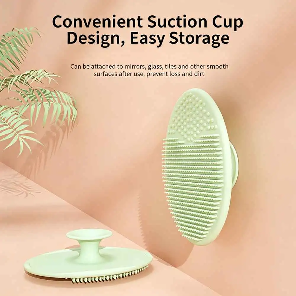 1pcs Silicone Kids Shampoo Brush for Baby Shower Silicone Infant Bathing Soft Brush Head Hair Washing Massage Brushes Wipe Comb