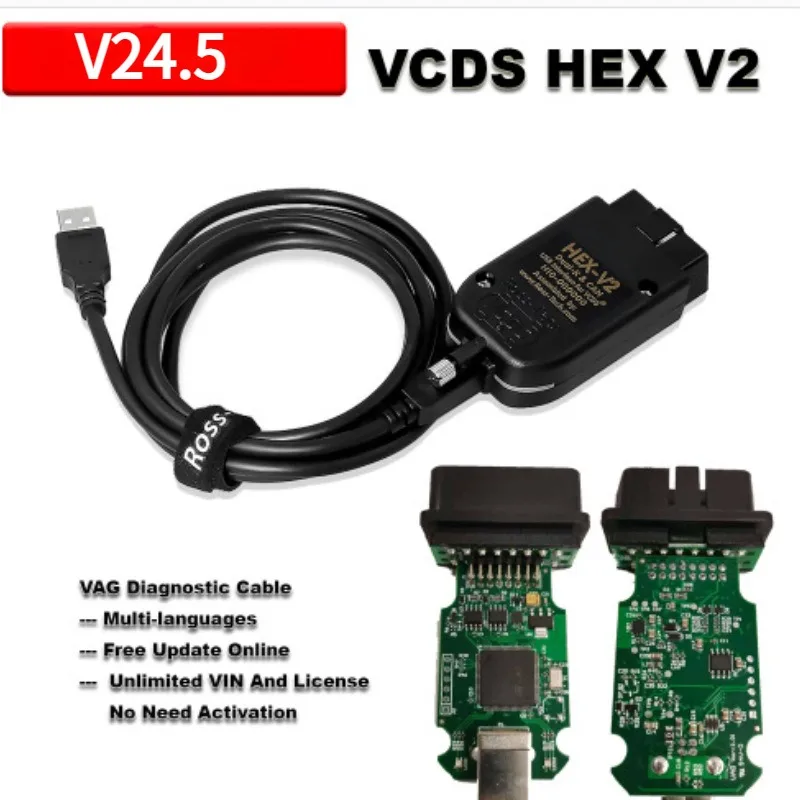 Suitable for VAS6154A 5054A ODIS7.2 DOIP VW HEX V2 5053 True Second Generation VCDS, durable and long-lasting