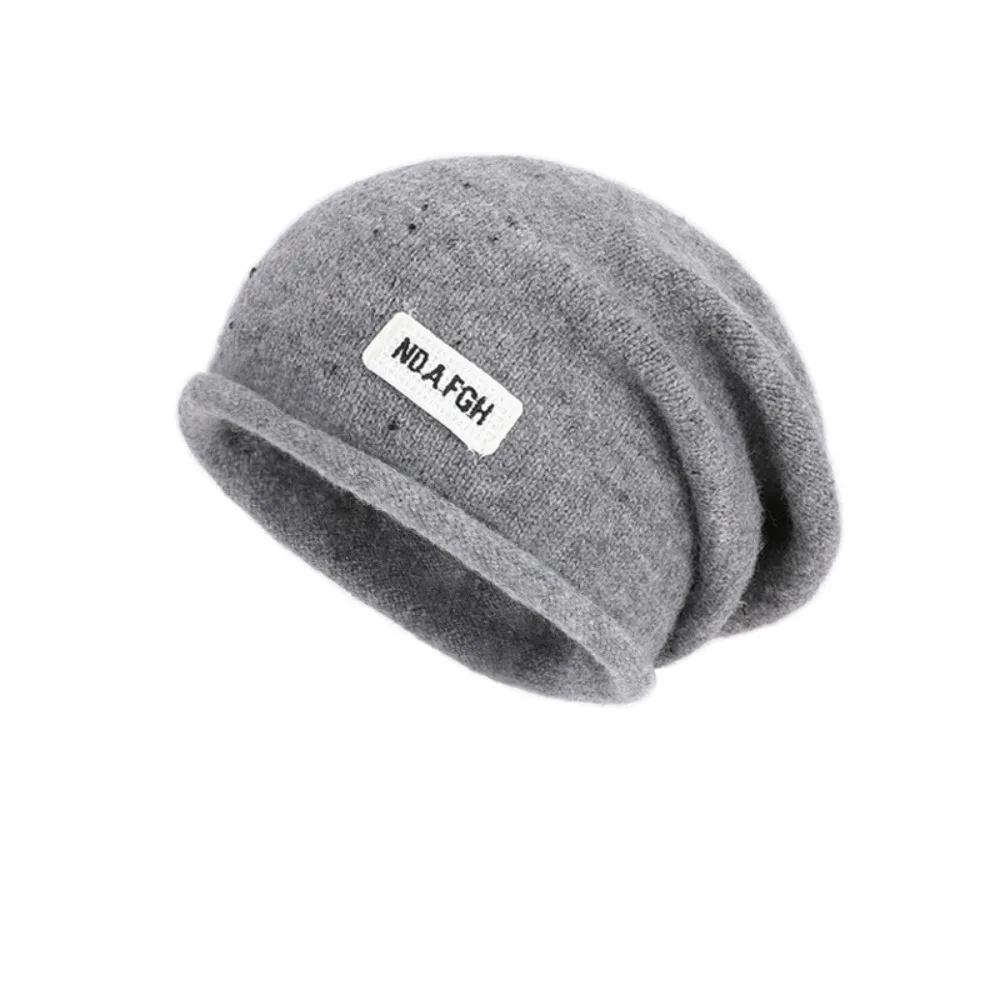 

Fashion Vintage Winter Pullover Hat Trendy Korean Style Wool Beanies Hat Breathable Coldproof Knitted Hat Spring and Summer