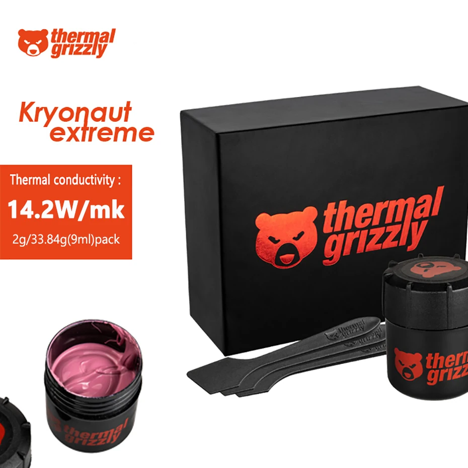 Thermal Grizzly Kryonaut Extreme 14.2W/mk Cooling Paste PC CPU GPU Processor Heatsink Large Capacity Compound Silicone Grease