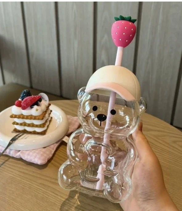 Bear glass Coffee Transparent Glass Gift Coffee Cup Various styles with logos in box Fast Delivery