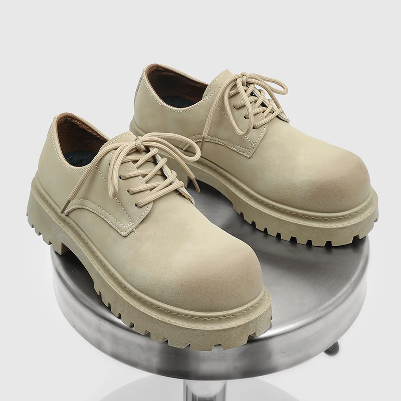 

Мужские модные удобные ботинки для дома и улицы, всесезонные повседневные походные ботинки в стиле ретро, рабочие ботинки на толстой подошве, нескользящие ботинки до щиколотки