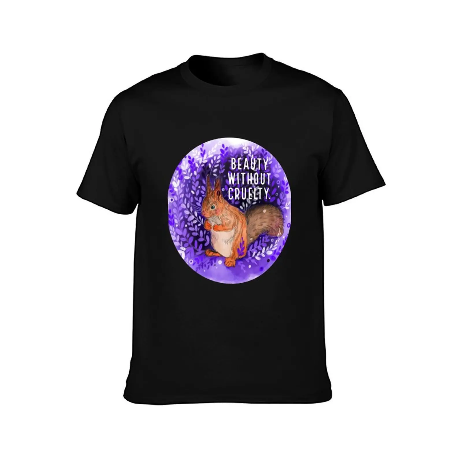 Against Animal Testing - Chipmunk T-Shirt Retro Style Print Casual Top T-Shirt