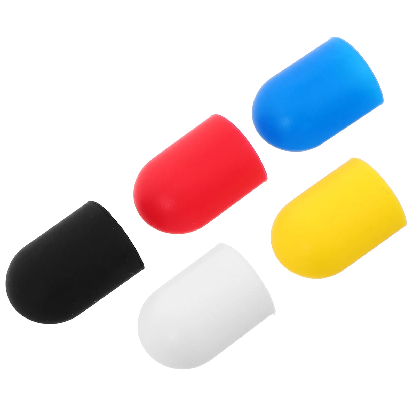 

5pcs Stand Cover Silicone Support Sleeve Scratch Resistant Wear Resistant Easy Install Multi Color Foot Holder Cover Foot Sleeve