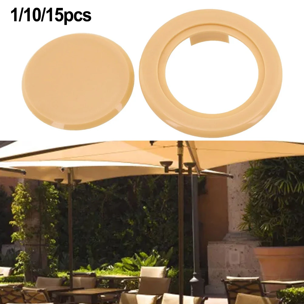 1/10/15pcs Garden Umbrella Hole Ring Cover Set For Outdoor Patio Umbrella 5-6 Mm Furniture Table Umbrella Hole Ring Cap Set