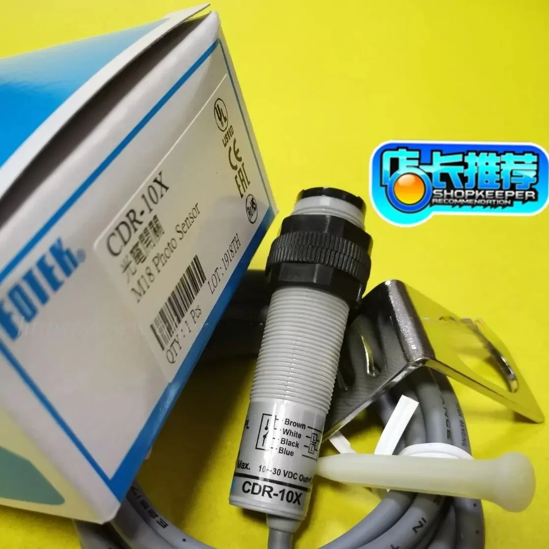 

CDR-10X CDR-30X FOTEK New Original Genuine M18 TUBULAR TYPE Photoelectric Switch Sensors PHOTO SENSOR 10-30 VDC
