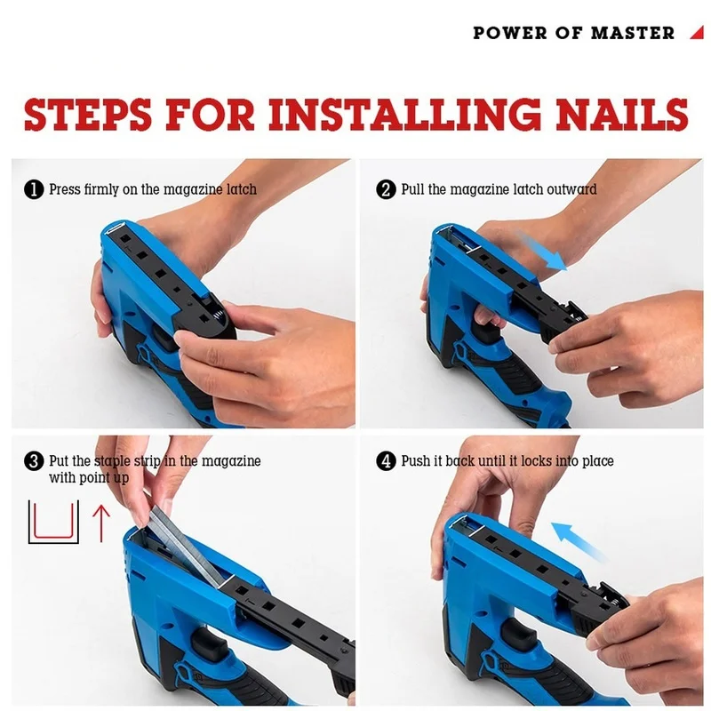 DT16 2 in 1 Electric Staple Gun Set, Home Renovation Power Tool for DIY Applications, Electric Nail Gun for Upholstery