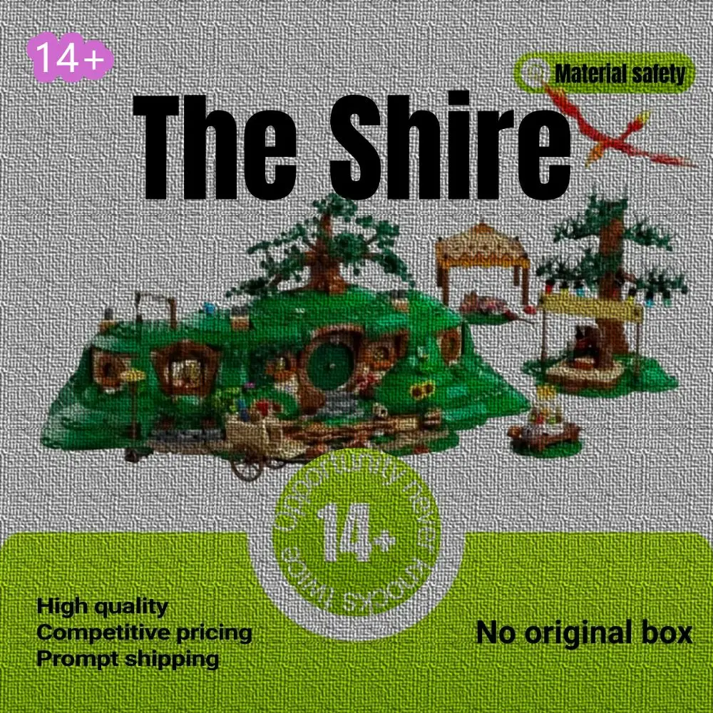 

2026 The Hole Creative Shire Street View New Middle-earth Building Blocks Toy Architecture Brick Gifts For Adults FIT 10354
