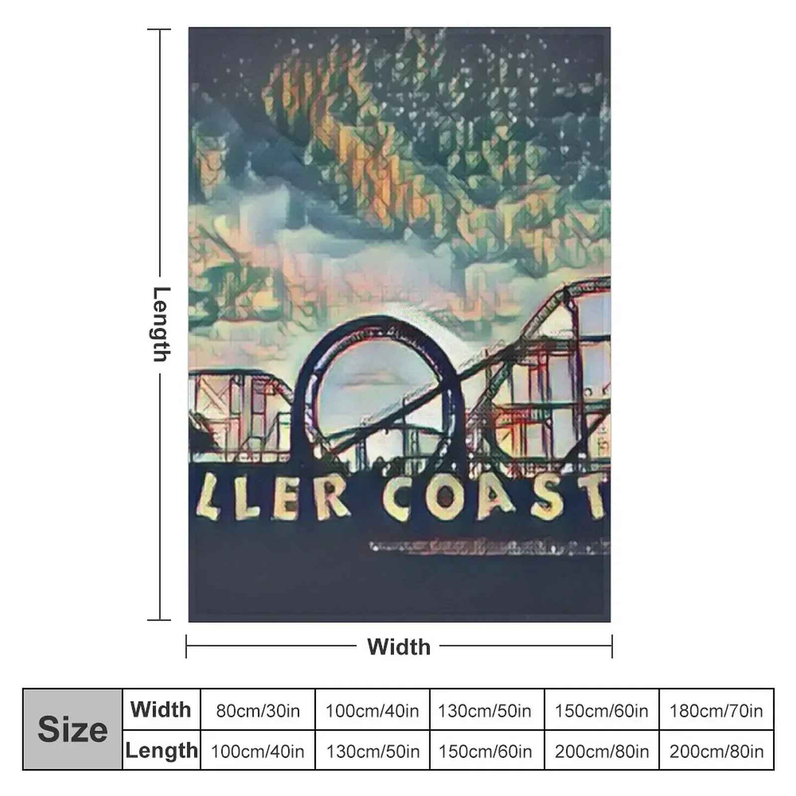 The Last Roller Coaster Altered Photo Throw Blanket Soft Plush Plaid For Sofa Thin Blankets