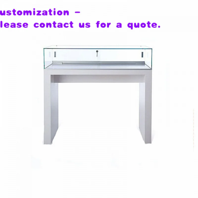 

Изготовленная на заказ современная белая витрина для ювелирных изделий с дизайнерской покраской