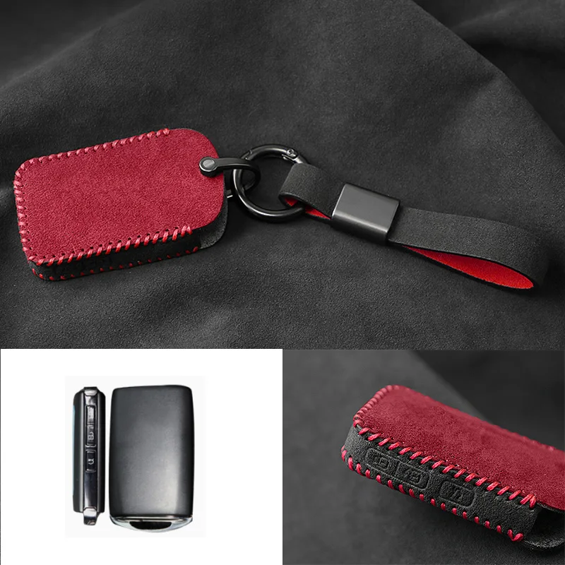 لمازدا 3 6 CX30 CX3 CX5 CX60 CX50 CX9 CX90 MX30 حافظة مفاتيح السيارة غطاء بعيد قذيفة الجلد المدبوغ المفاتيح حامي اكسسوارات 2023