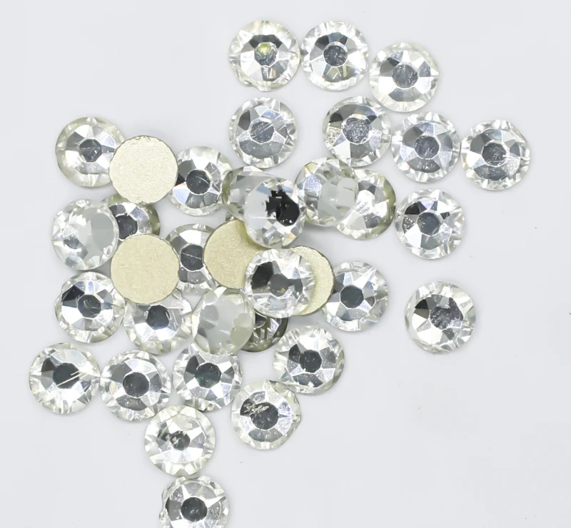 8 big + 8 small 2088 Cut Facets Nail Rhinestone Crystal AB Flatback Non Hotfix Rhinestones Decoration Crystal Stones