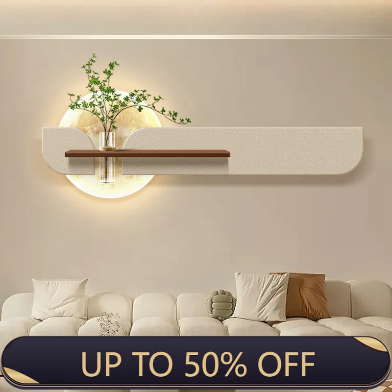 Entrance Decoration LED Wall Lamp DIY Plant For Corridor Hallway Modern Hanging Painting Living Room Home Horizontal Mural Light