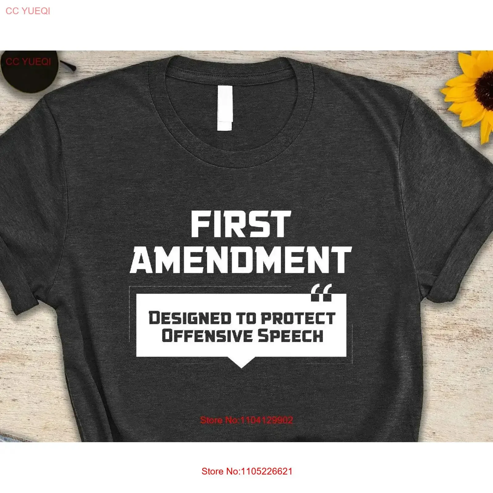 1st Amendment Protecting Offensive Speech Funny Christmas T Shirt for Women SweaT vintage Washed Versatile Unisex Comfortable