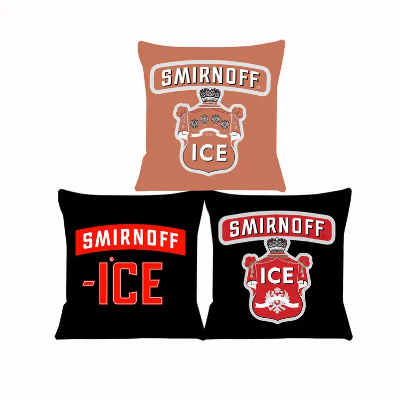 Наволочка для дивана Smirnoff, подушка для льда, чехол для сиденья, автомобильная декоративная наволочка 45x45 см для дома