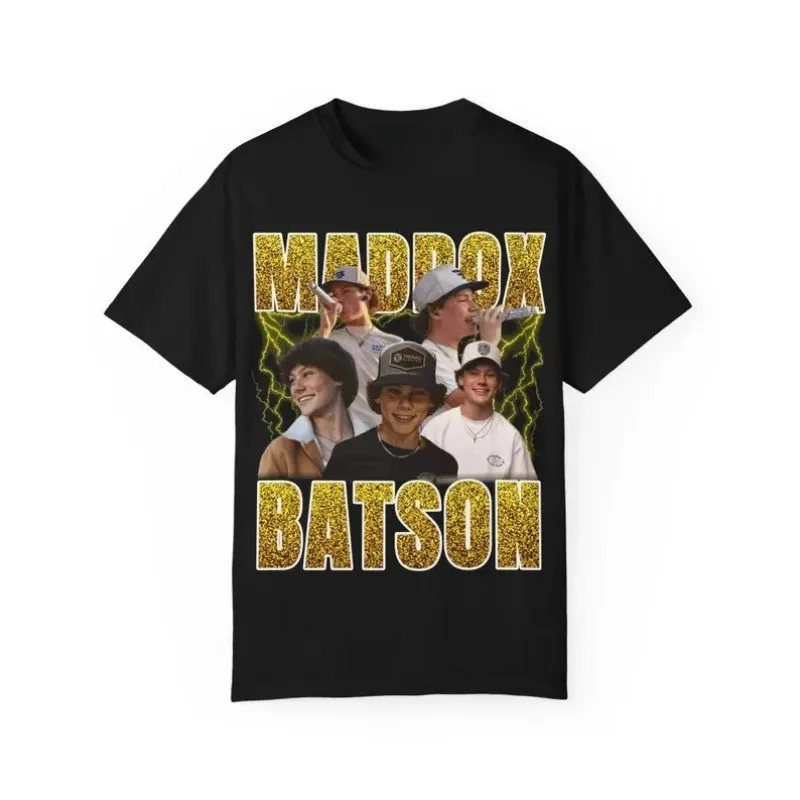 Maddox Batson Merch 2026 Unisex T-shirt Men Short Sleeve Tops fashion Tee Clothes Causal Y2K Tops