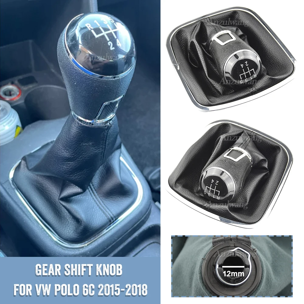 

Car-Styling New Manual 5 Speed Gear Stick Lever Shift Knob For VW Volkswagen Polo 6C 2015 2016 2017 2018