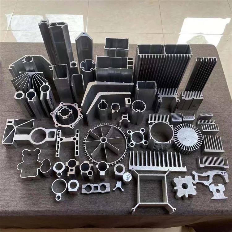 A variety of inexpensive assembly line aluminum industrial profiles