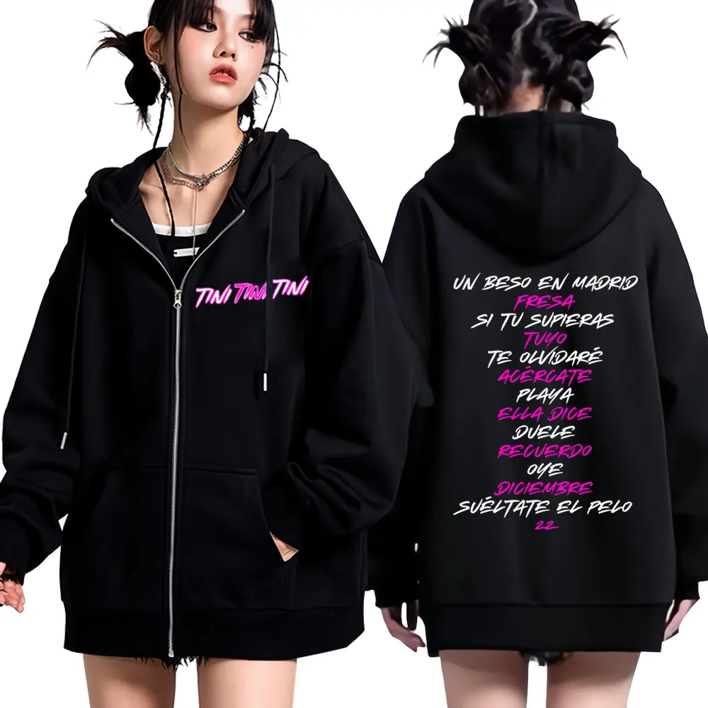 2025 رائجة البيع تيني موضة الجرافيك سستة هوديس الرجال النساء موضة البلوز بأكمام طويلة الجمالية زمم سترة مروحة الهدايا #1