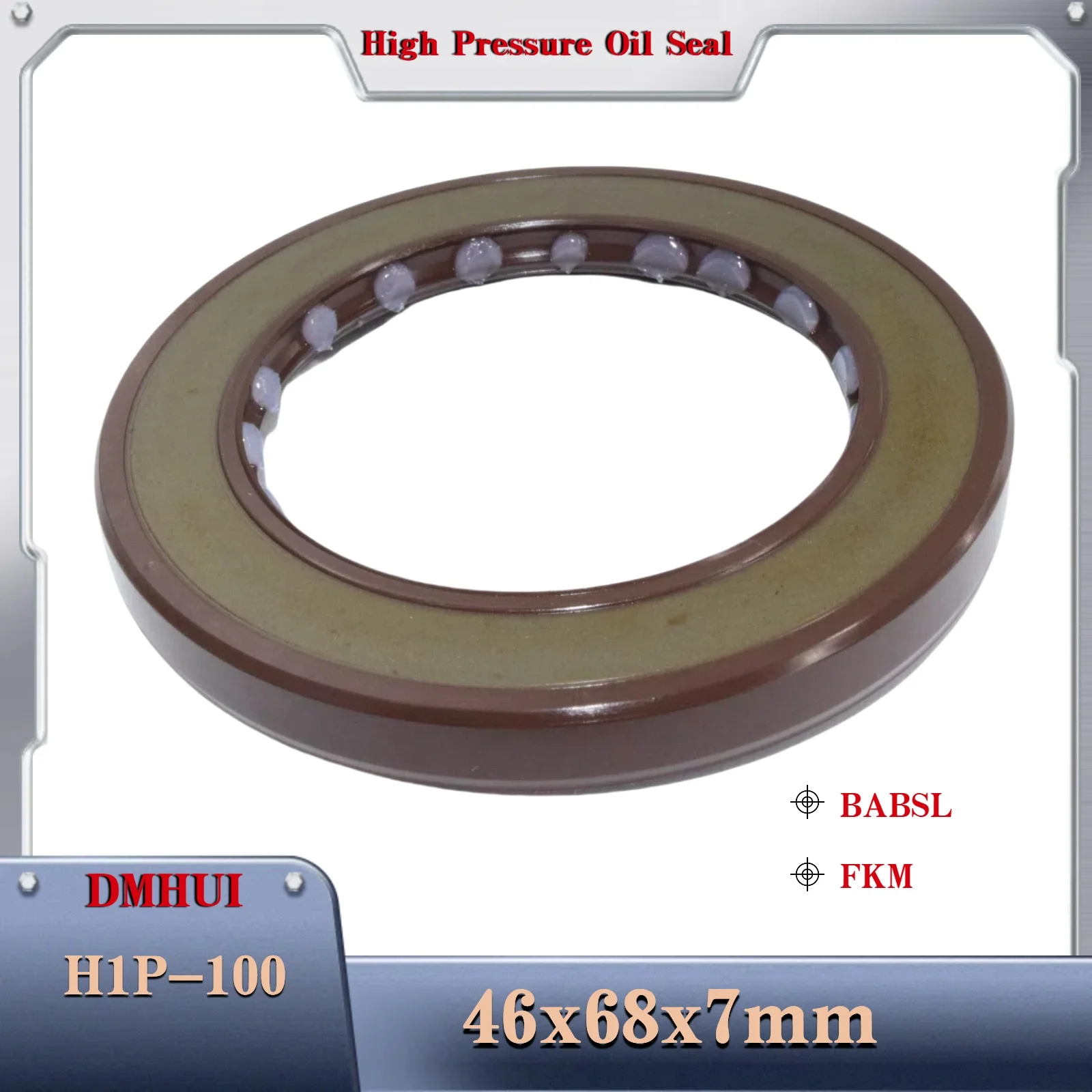For Sauer Danfoss H1P-100 Hydraulic pumps Shaft oil seal 46x68x7 mm BABSL/FKM Motor Rotary Shaft Seal 46X68X7