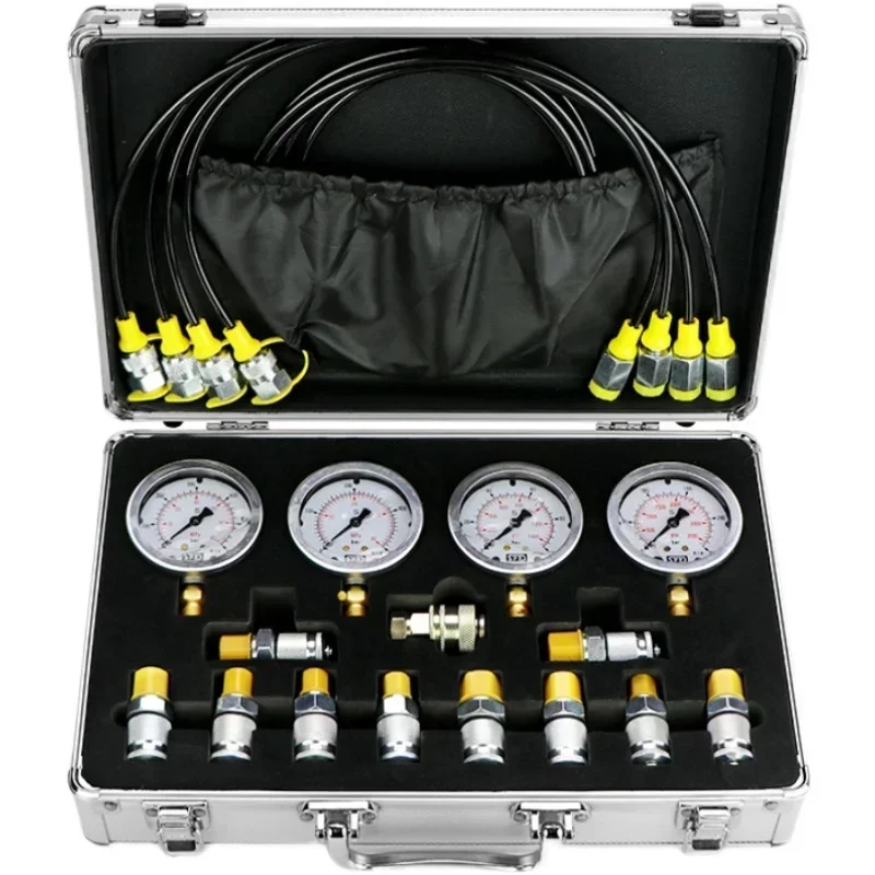 

Portable 220v Excavator Pressure Gauge Hydraulic Oil Test Pressure Detector Accurate Hydraulic Pressure Measuring Box Instrument