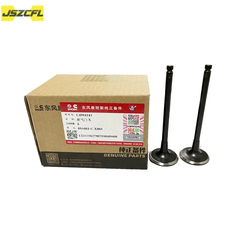 

6pcs New 4994143 Exhaust valve Fit 4995554 Intake valve For Cummins Engine 6BT5.9 6CT 4B