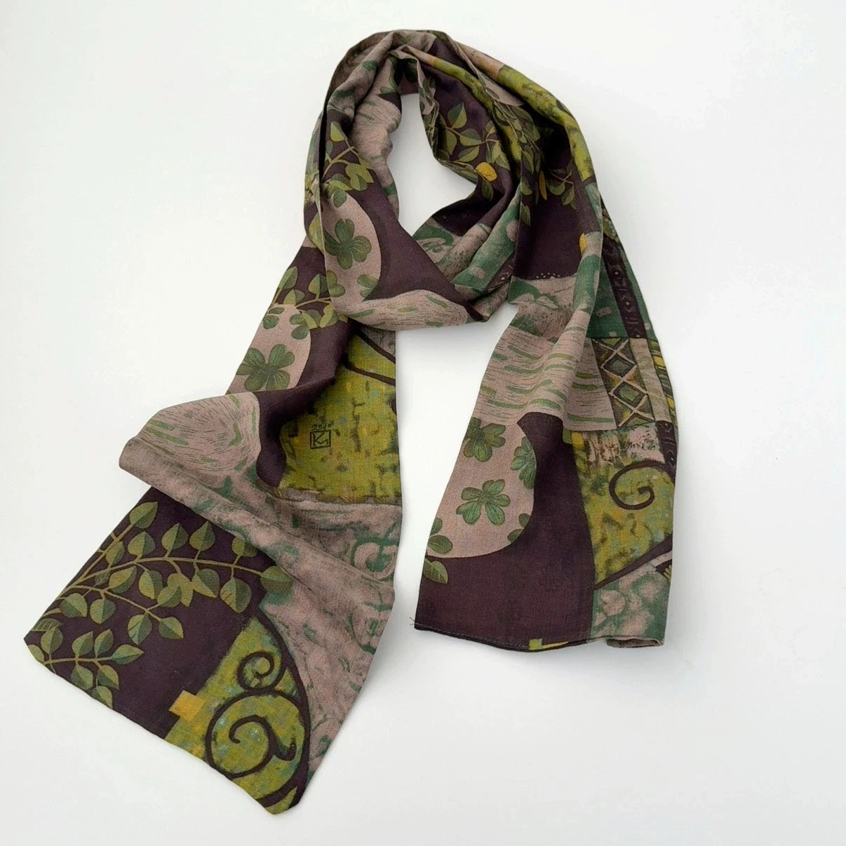 

Ретро-шарф из хлопка с принтом, длинный узкий дышащий платок для женщин, универсальный шарф для путешествий, теплый платок на шею, хиджаб, 16x168 см