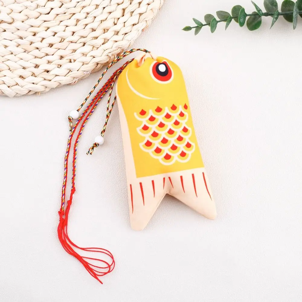 Color Retro Graduation Gift Car Hanging Lucky Pouch Pendant Jewelry Bags Koi Carp Blessing Bag Coin Purse Japanese Style Sachet