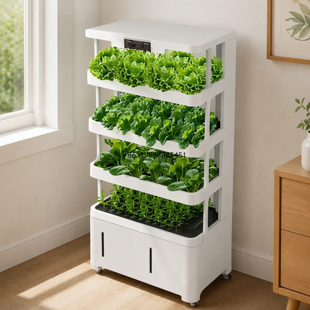 Indoor Smart Aeroponic Vertical Garden Plant Vegetable Grow System Kit with Pump for Home