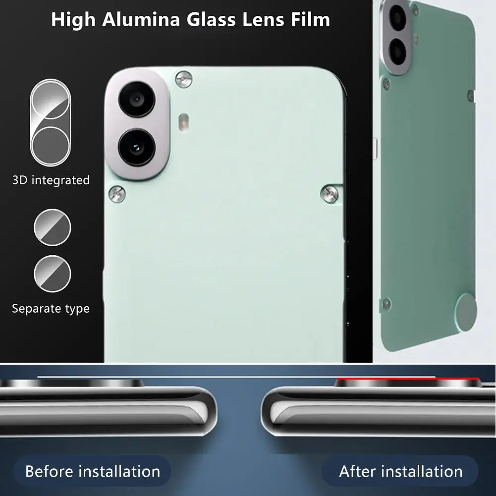สำหรับฟิล์มเลนส์ Phone1 CMF ป้องกันรอยขีดข่วนฟิล์มป้องกันการเปรอะเปื้อน3D กล้องโทรศัพท์กระจกแบบบูรณาการ X7Z8ที่ถอดออกได้