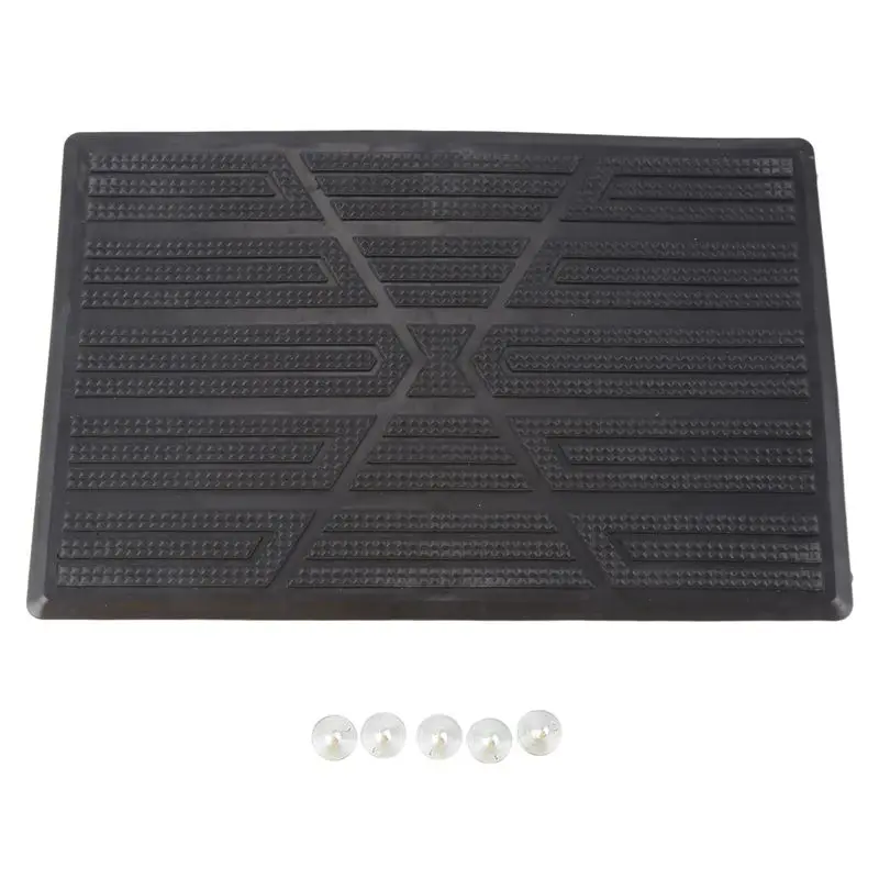 Top Sale Universal Car Floor Mat Pad Heel Foot Carpet Pedal Patch Cover Anti-Skid Pedal Mat - 25X16cm
