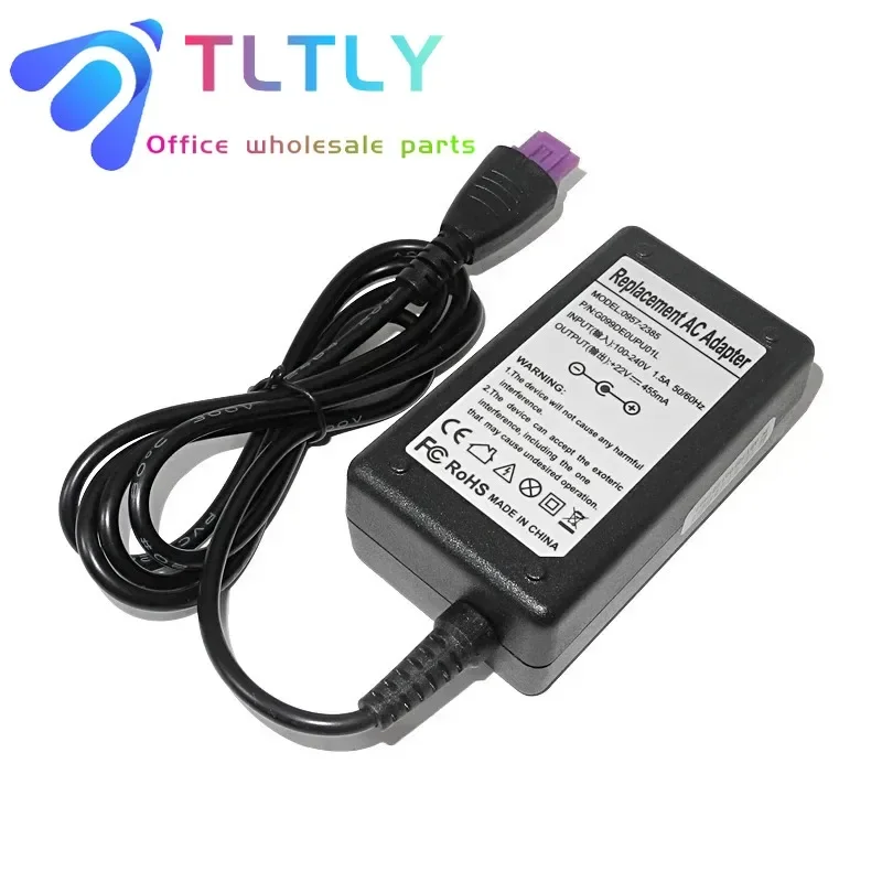 1PCS 0957-2385 AC Adapter Charger Power Supply 22V 455mA for HP 1010 1012 1510 1512 1513 1514 1518 2515 2540 2541 2542 2543 2544