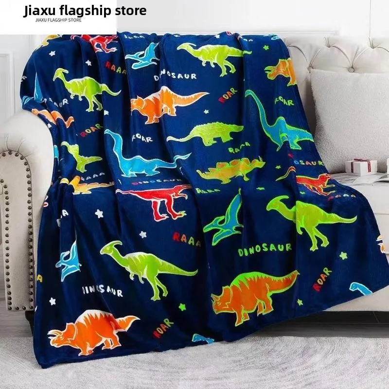 

Luminous Velvet Blanket Children's Daycare Office Air Conditioned Nap Blanket Soft Cozy Bedding Cover for Kindergarten Kids