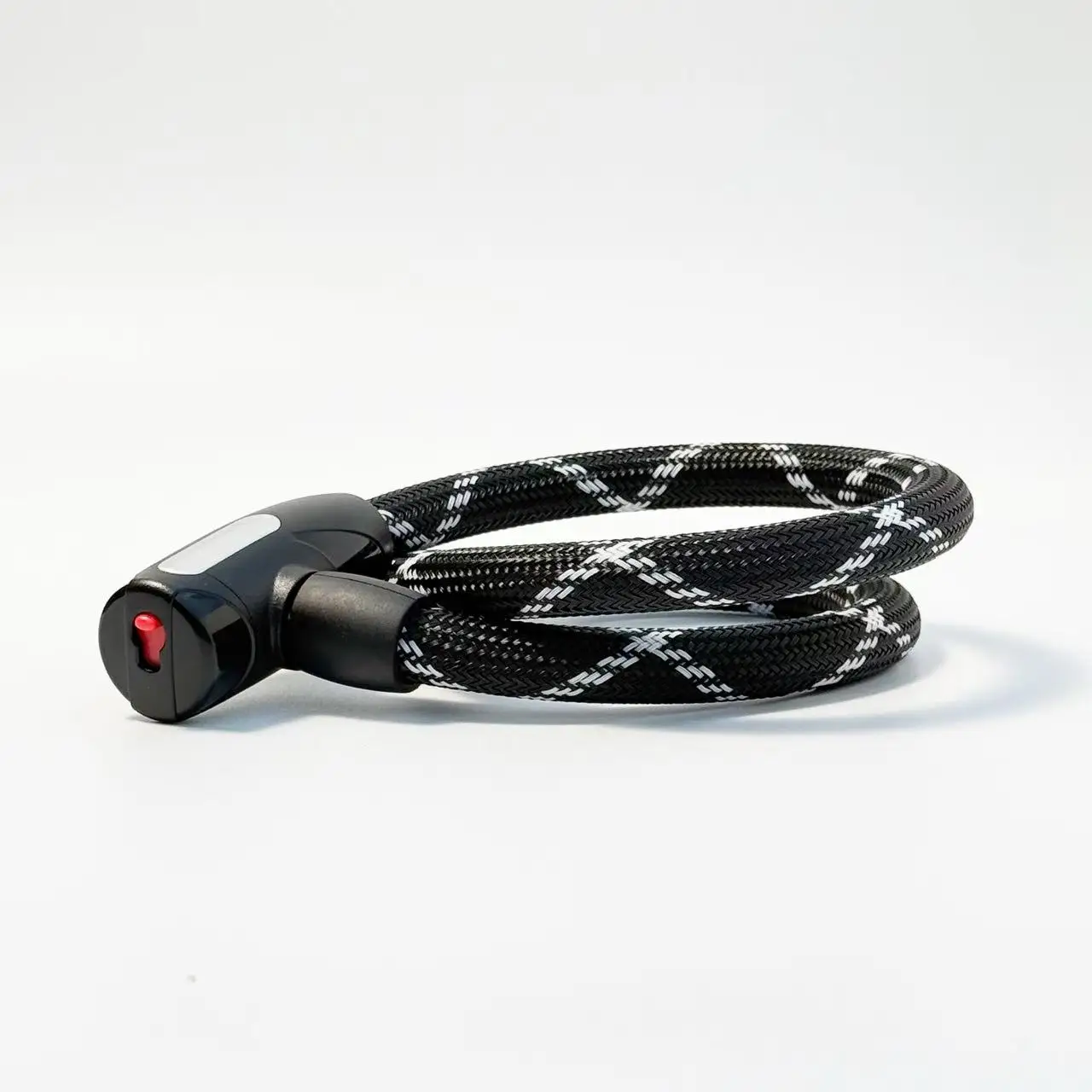 Jinta Hot Sale OEM Zinc Alloy Webbing Coated 15*800mm Key Wire Cable Lock For Motorcycle E-Scooter Bike Bicycle Accessories