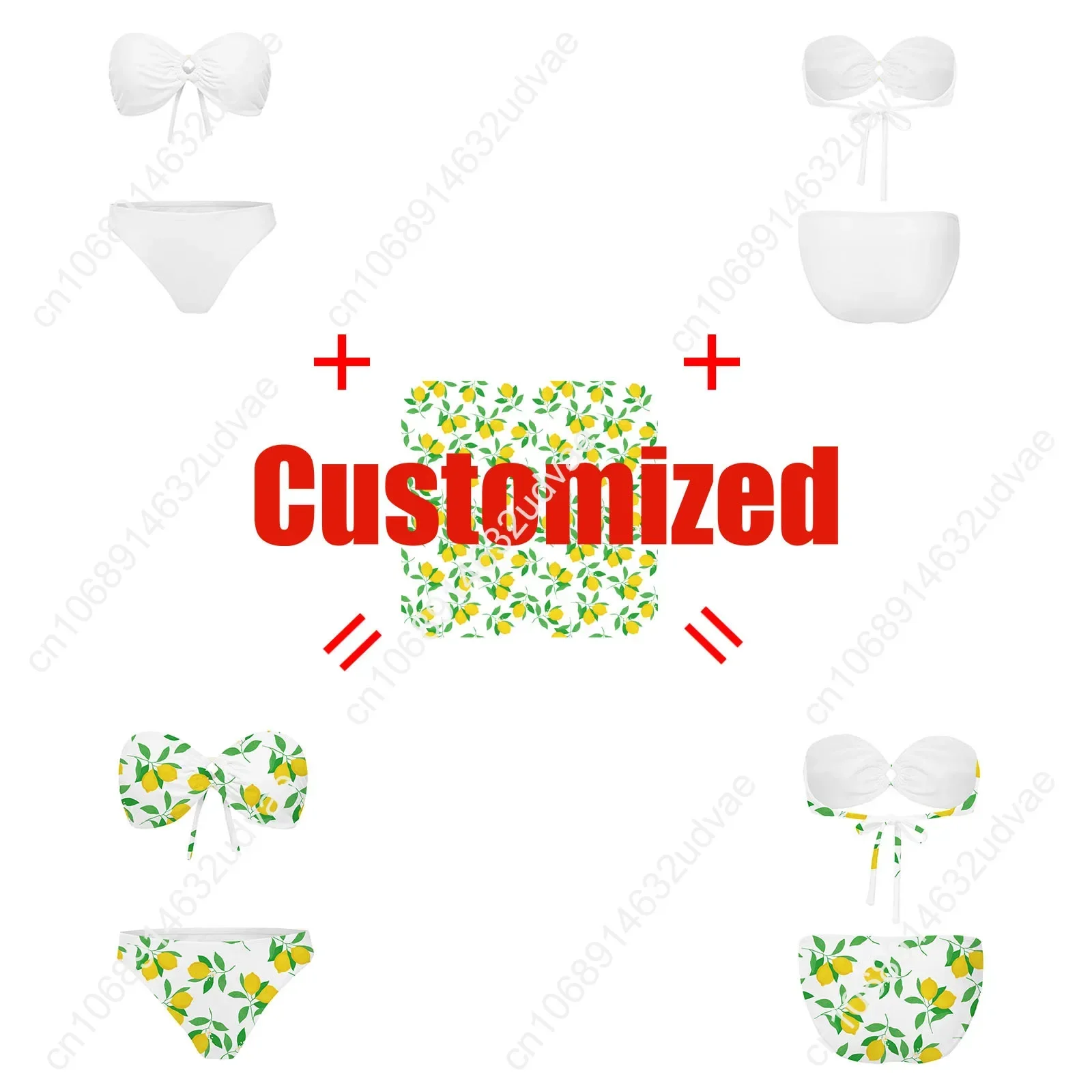 W-Wu Strapless Swimsuit T-Tang C-Clans Womens Bathing Suits Personalized Fashion Swimwear Pool Party Bikini Customize Beachwear - view 5