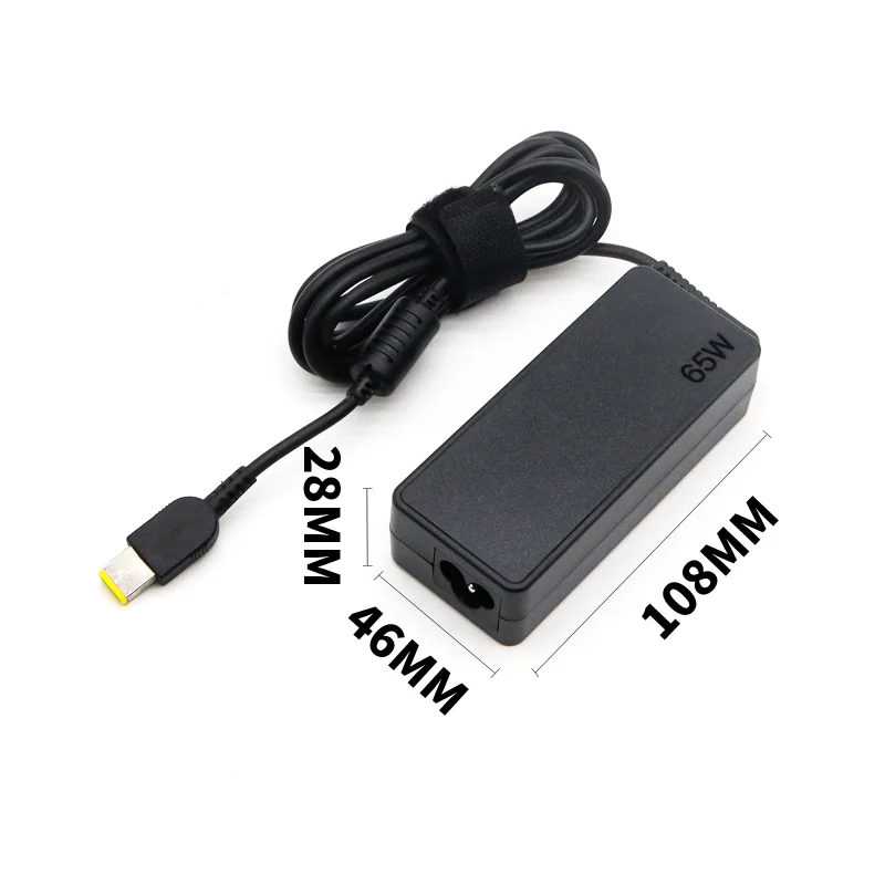 Suitable for Lenovo Notebook Power Adapter 20V3.25A Square Port with Pin 65W Charger G400