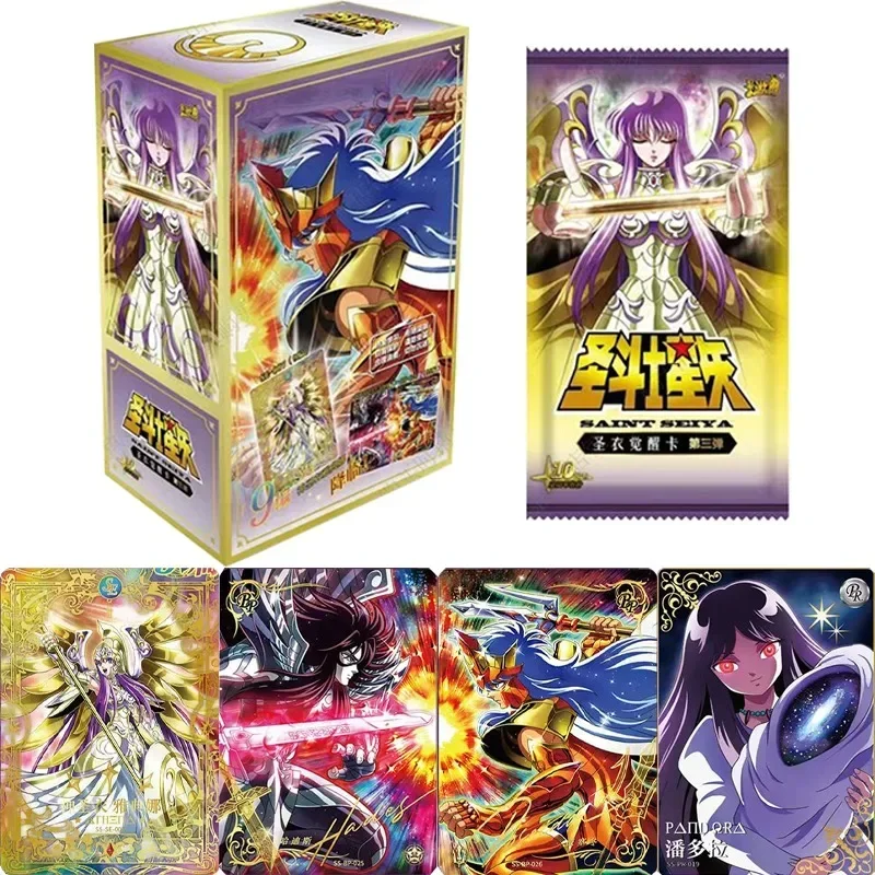 KAYOU Genuine Saint Seiya Card Saint Cloth Awakening Cards Athena's Cloth Saori Kido Rare SE God Card Collection Card Toy Gifts