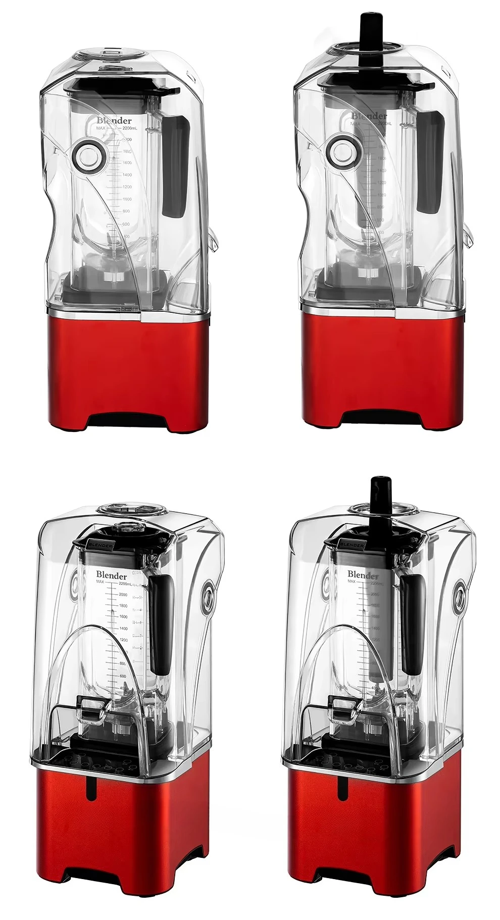 2KW 2  Liter Ice Shaver Machine Commercial Snow Stick Blender Set Smootie Shop