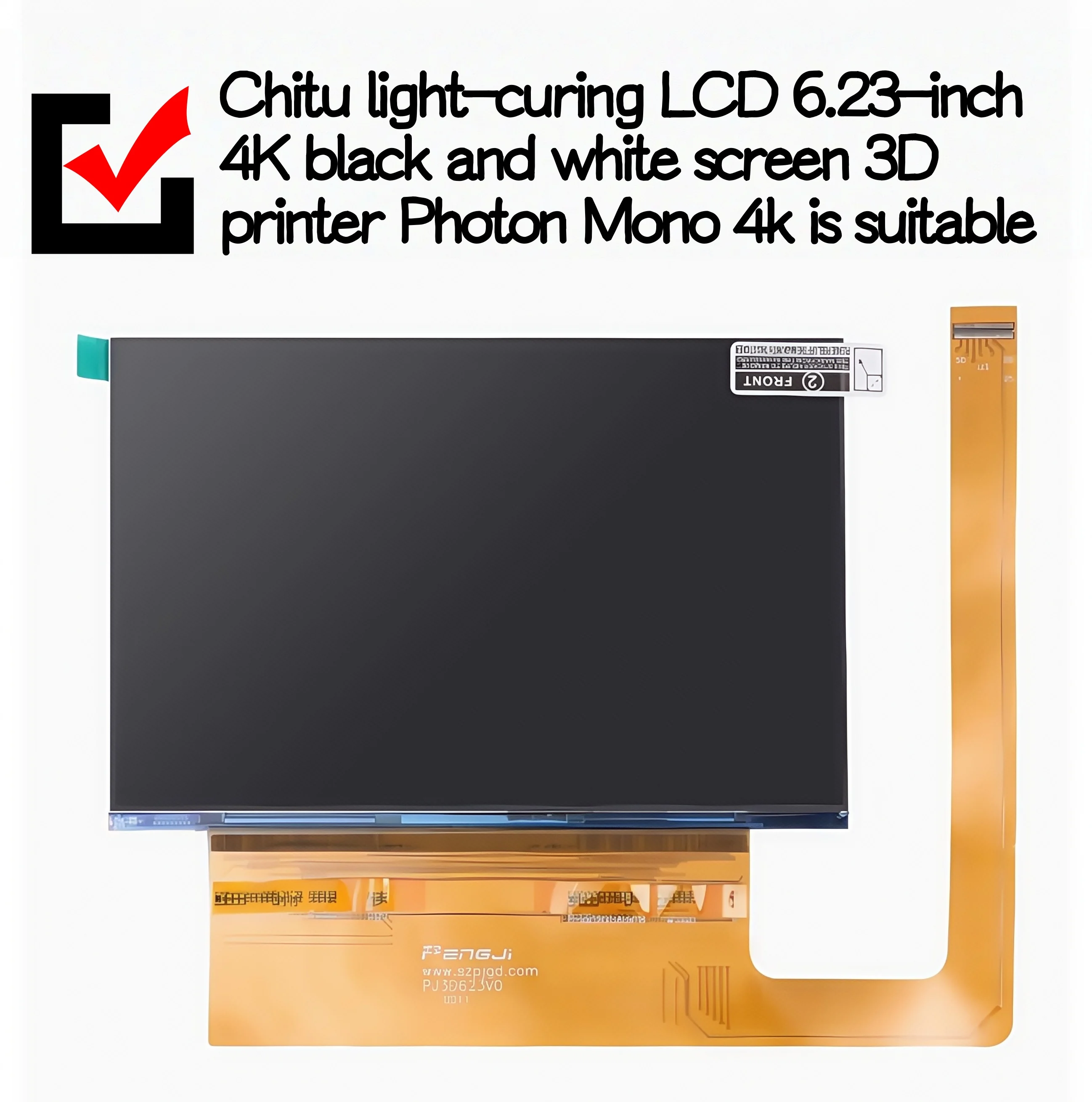 Chitu light-curing LCD 6.23-inch 4K black and white screen 3D printer Photon Mono 4k is suitable