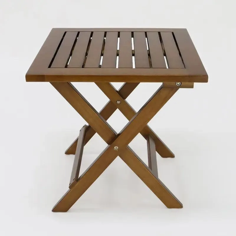 Custom Size Durable Modern Simple Camping Folding Solid Wood Living Room Coffee Table