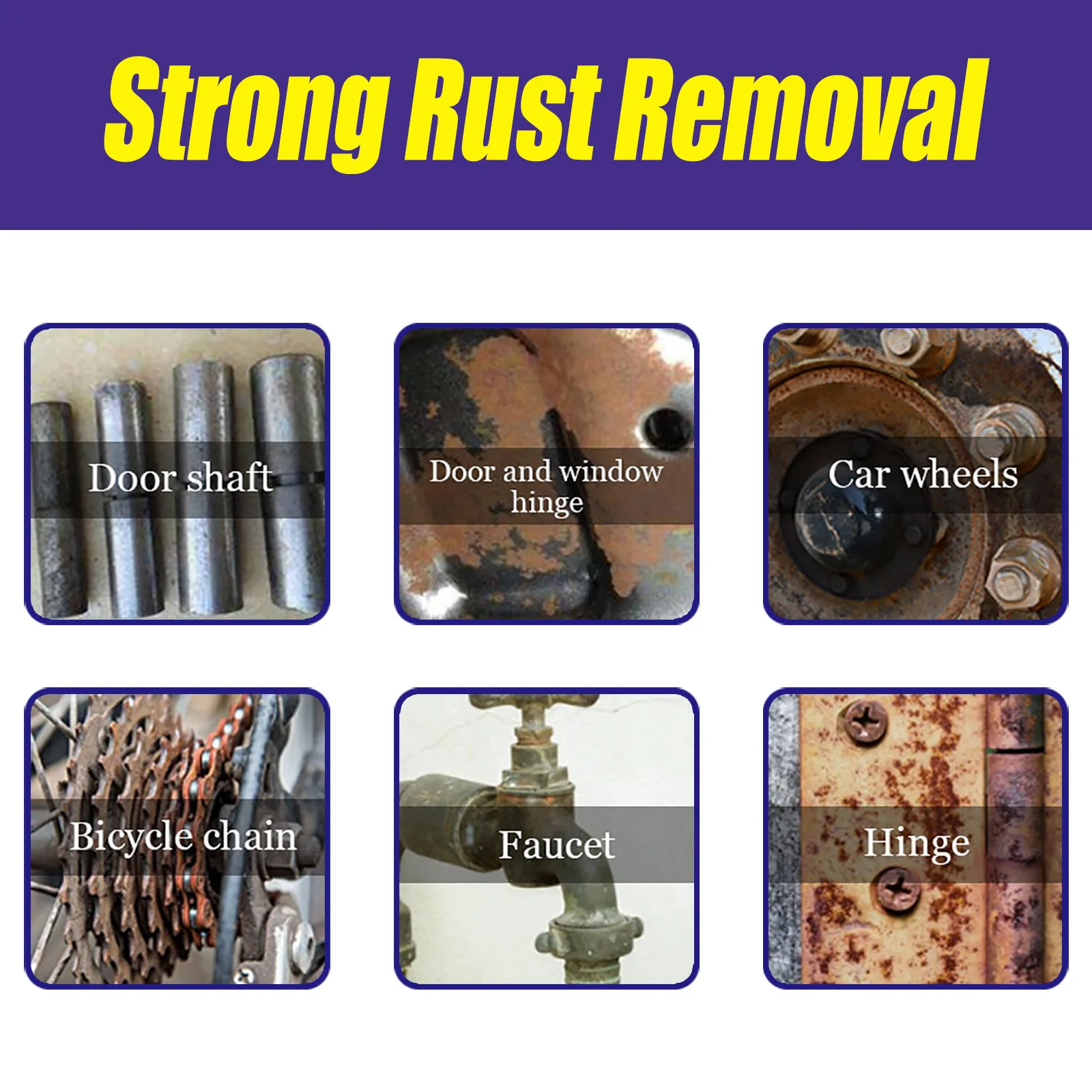 50ml Metal Rust Remover Multifunctional Automotive Wheel Polishing And Refurbishing Agent Faucet Stainless Steel Rust Remover image 6
