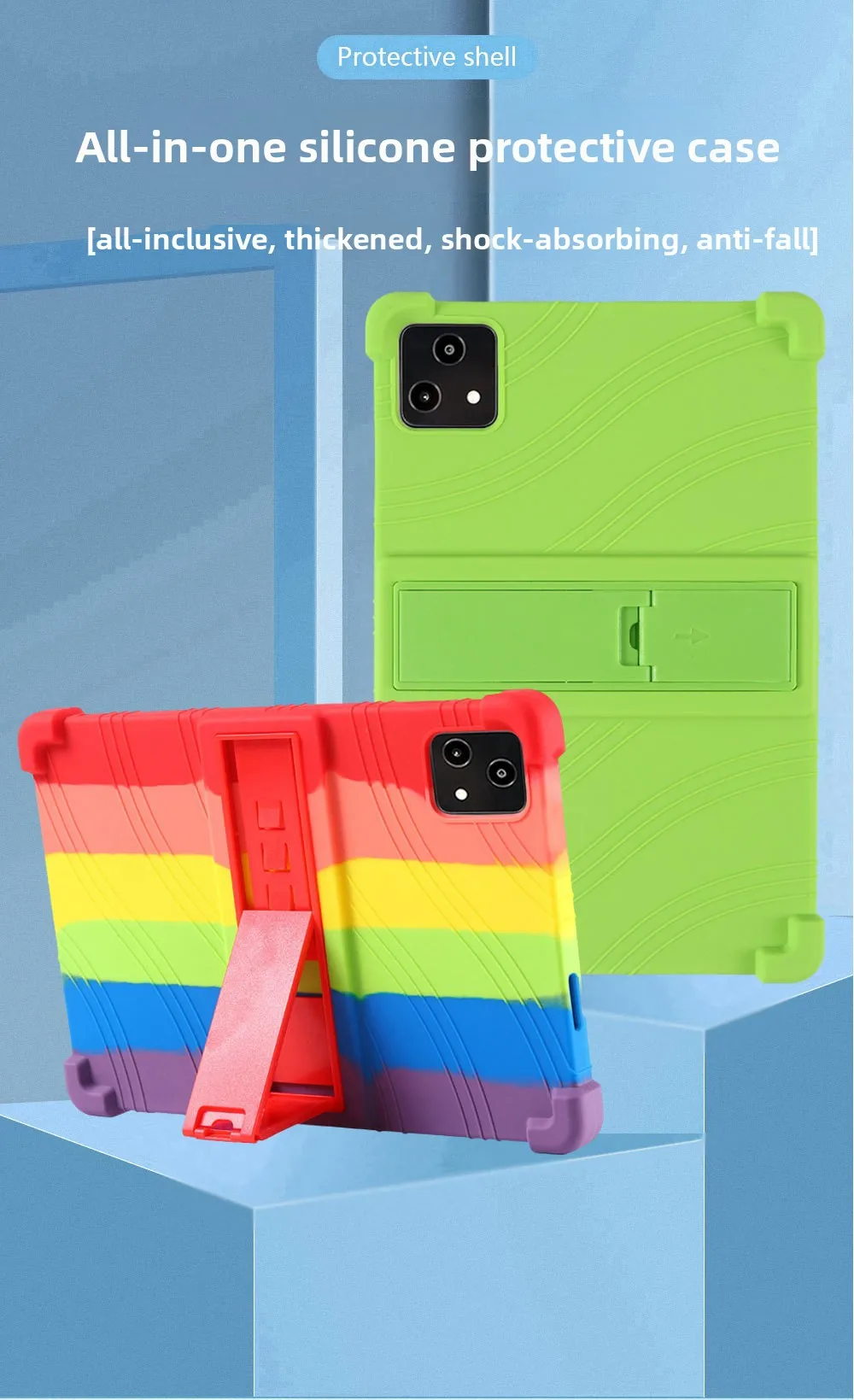 Stoßfeste TPU-Hülle für T-Mobile REVVL Tab 5G 10.36, Vollständiger Schutz mit Ständer, Mehrere Farben – Detail 1