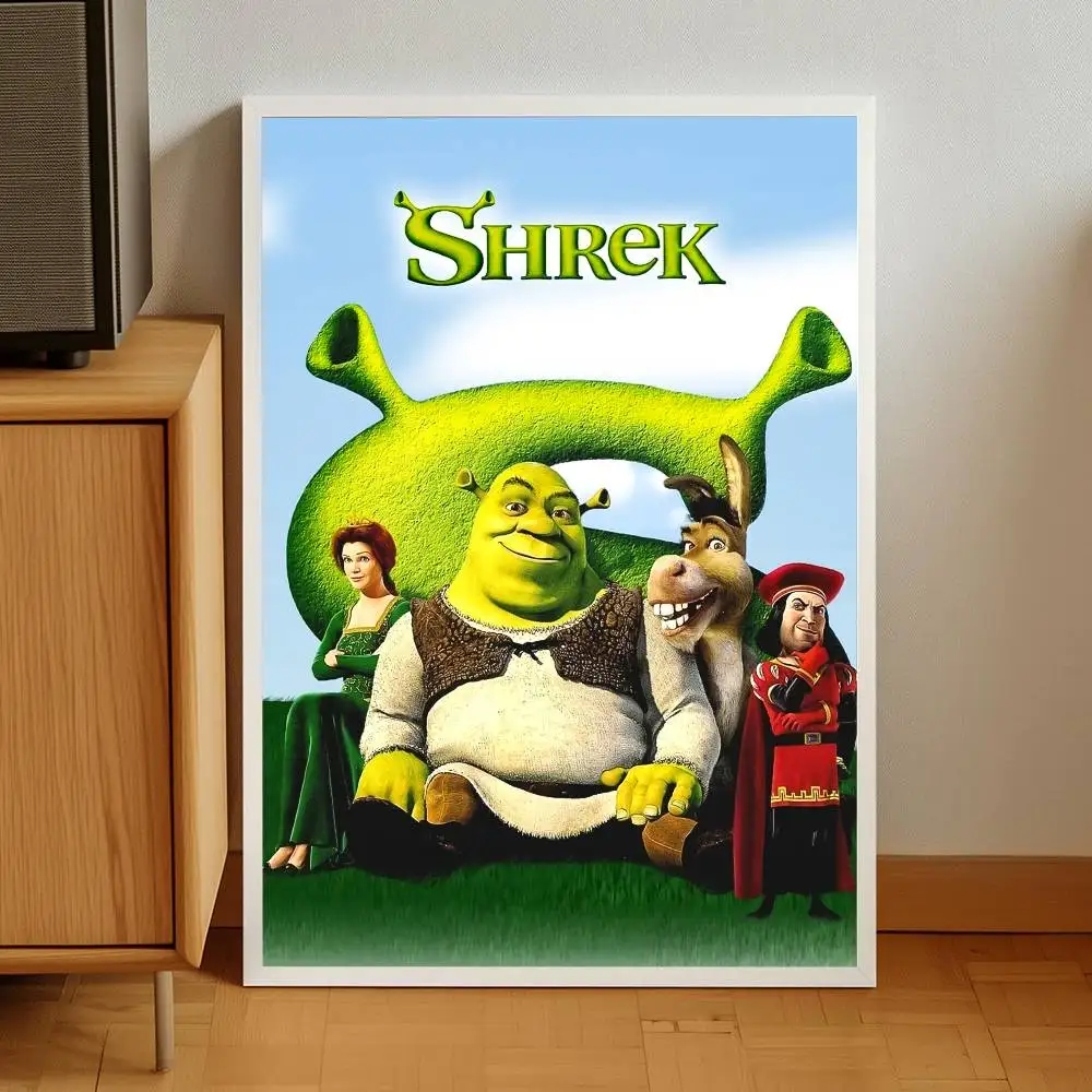 ملصقات ذاتية اللصق على شكل ملصق كرتوني لطيف من S-ShrekS مناسبة لأي سطح جدار مقاوم للماء والرطوبة