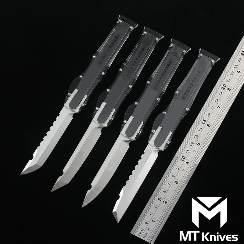 MT Transparent version HL Ⅵ knife D2 Blade 6061-T6 Aviation Aluminum Portable Multifunctional Tool Kitchen Fruits knives