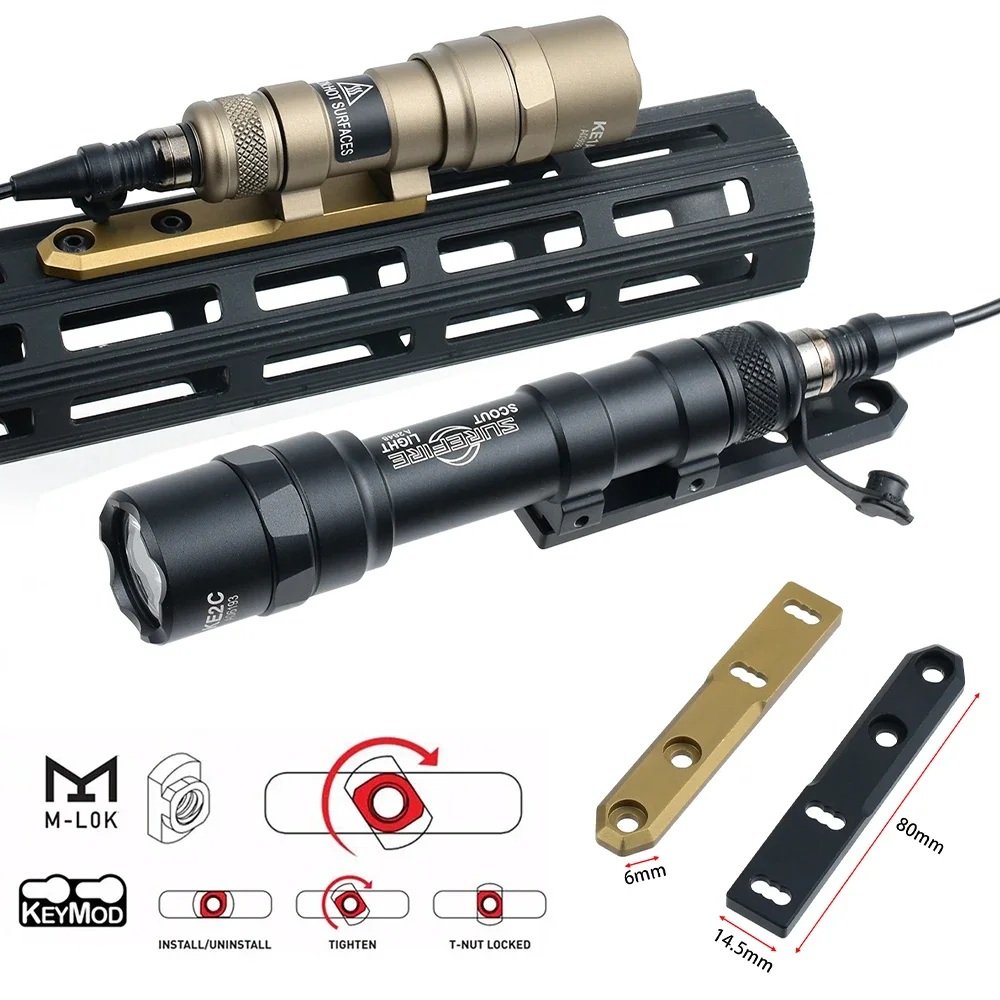 Surefire M300 M600 Taschenlampe mit UNITY AXON Dual-Funktions-Ferndruckschalter, passend für 20-mm-Schiene, Jagd, taktisches Airsoft-Licht – Detail 5
