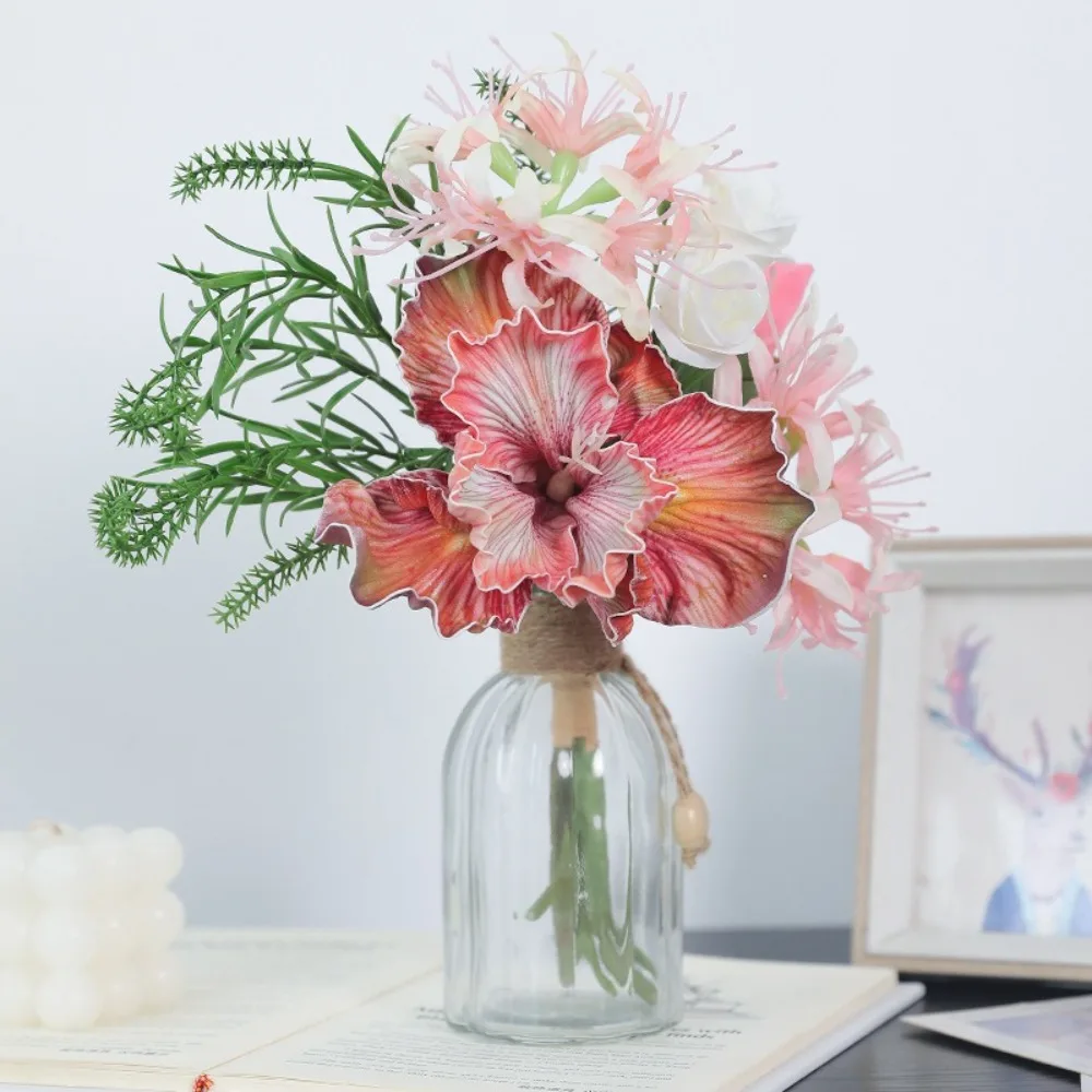 

Realistic Artificial Alice Iris Flowers Handmade Beautiful Simulation Iris Bouquet Elegant Silk Fake Flower Home Decor